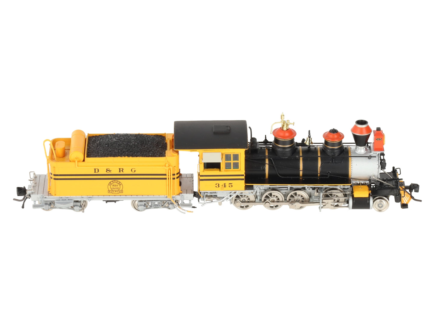Blackstone Models B310208-S HOn3 Scale D&RG C-19 2-8-0 Steam Loco & Tender #345 EX/Box