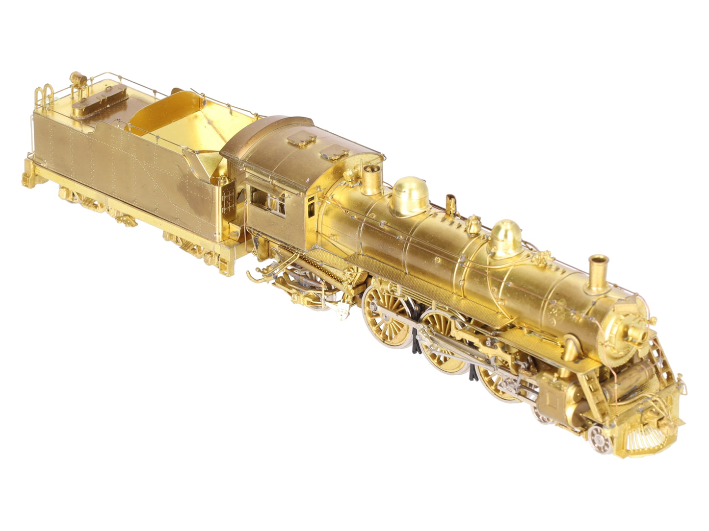 Overland 1467 HO BRASS CNR 4-6-2 K-3-b Steam Locomotive & Tender - Unpainted EX/Box