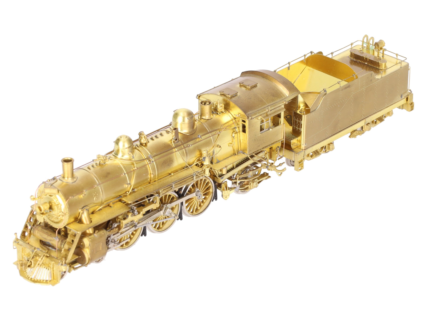 Overland 1467 HO BRASS CNR 4-6-2 K-3-b Steam Locomotive & Tender - Unpainted EX/Box