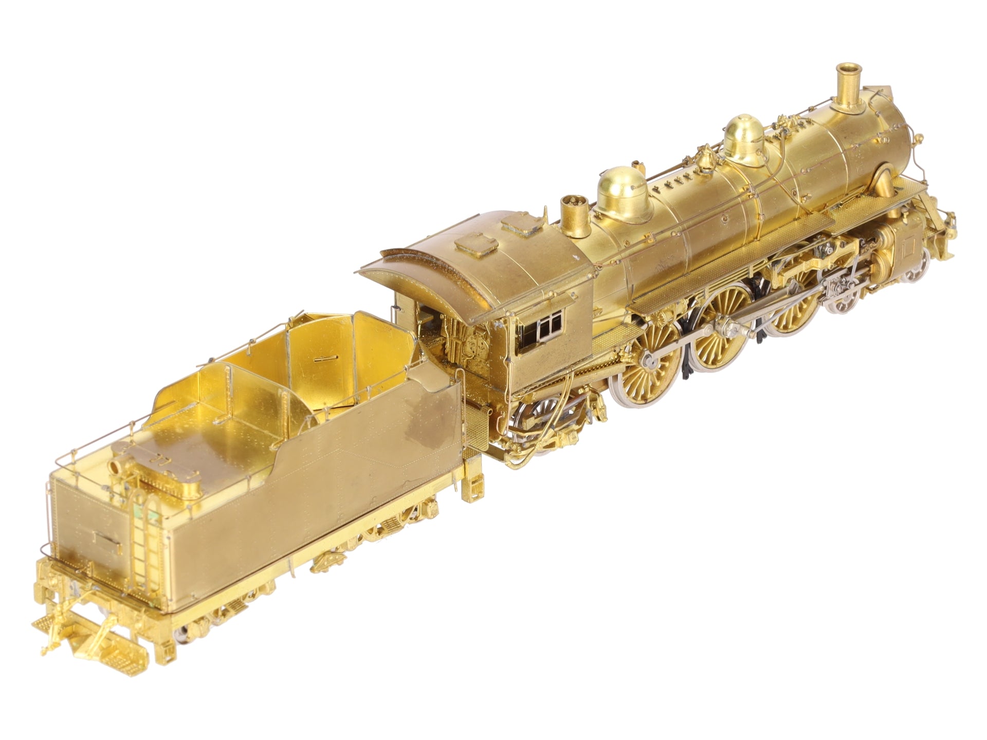 Overland 1467 HO BRASS CNR 4-6-2 K-3-b Steam Locomotive & Tender - Unpainted EX/Box