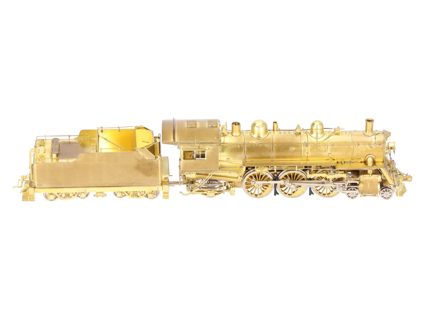 Overland 1467 HO BRASS CNR 4-6-2 K-3-b Steam Locomotive & Tender - Unpainted EX/Box