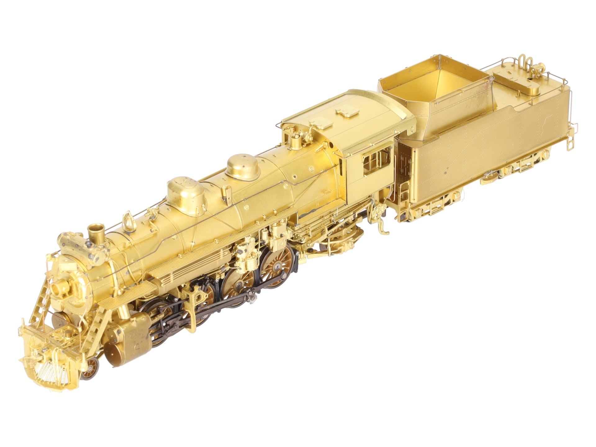Overland 1599 HO BRASS CNR/GTW 2-8-2 S1g Steam Locomotive & Tender - Unpainted EX/Box