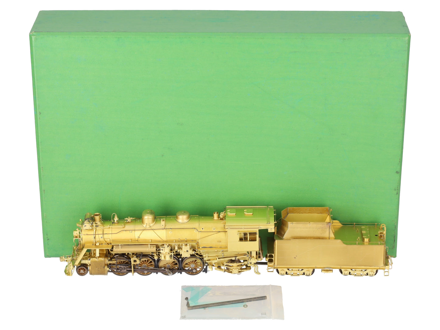 Overland 1599 HO BRASS CNR/GTW 2-8-2 S1g Steam Locomotive & Tender - Unpainted EX/Box