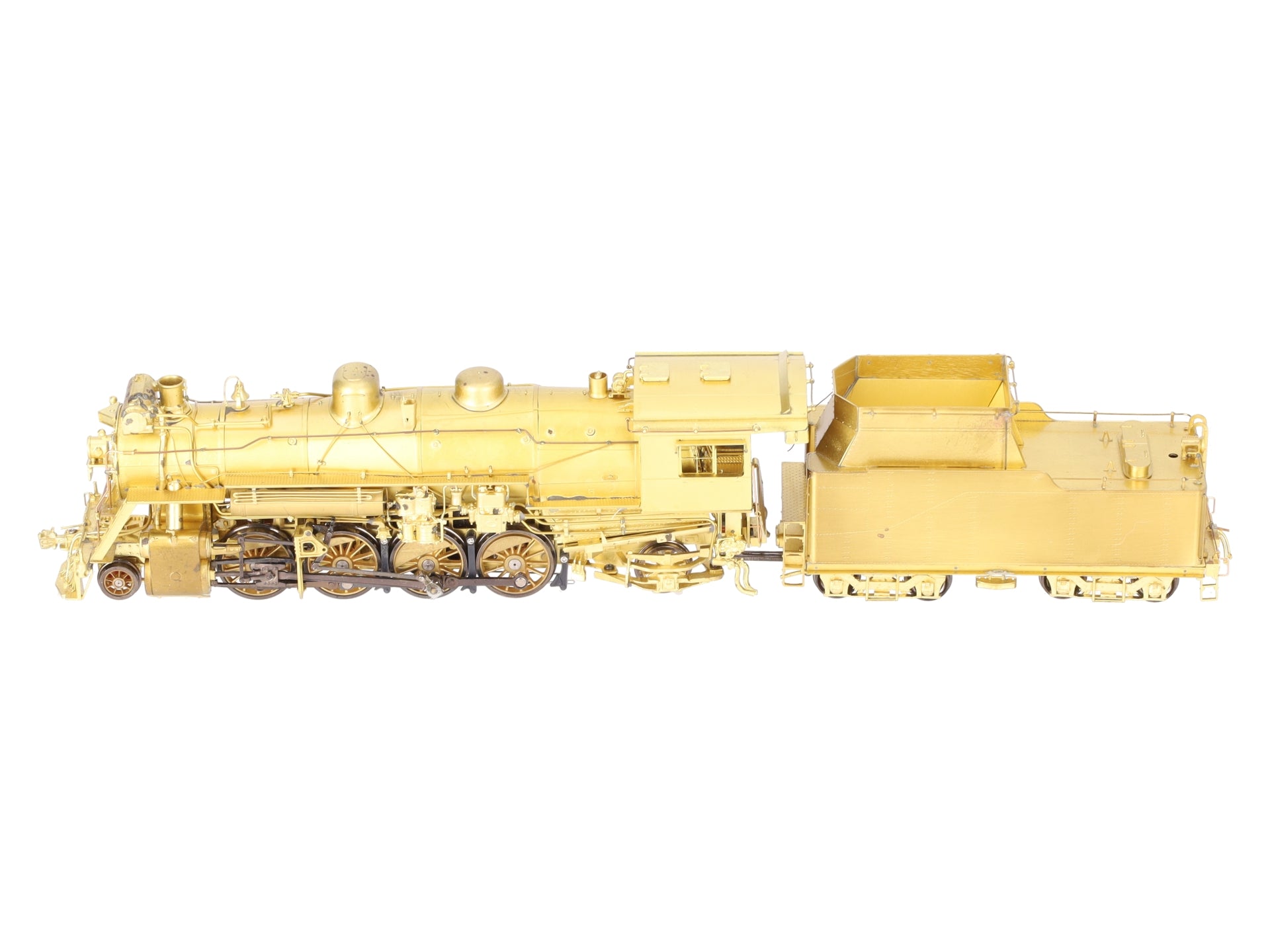 Overland 1599 HO BRASS CNR/GTW 2-8-2 S1g Steam Locomotive & Tender - Unpainted EX/Box