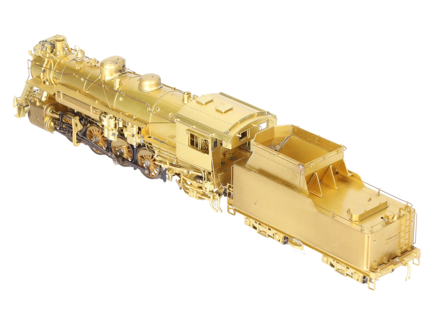 Overland 1599 HO BRASS CNR/GTW 2-8-2 S1g Steam Locomotive & Tender - Unpainted EX/Box
