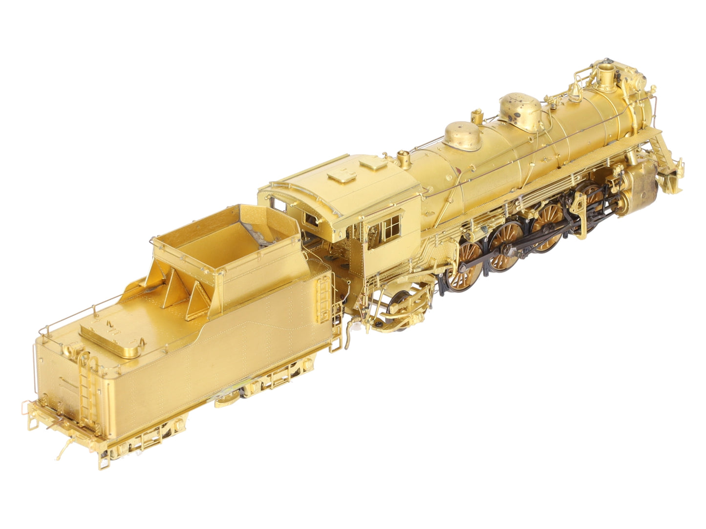 Overland 1599 HO BRASS CNR/GTW 2-8-2 S1g Steam Locomotive & Tender - Unpainted EX/Box