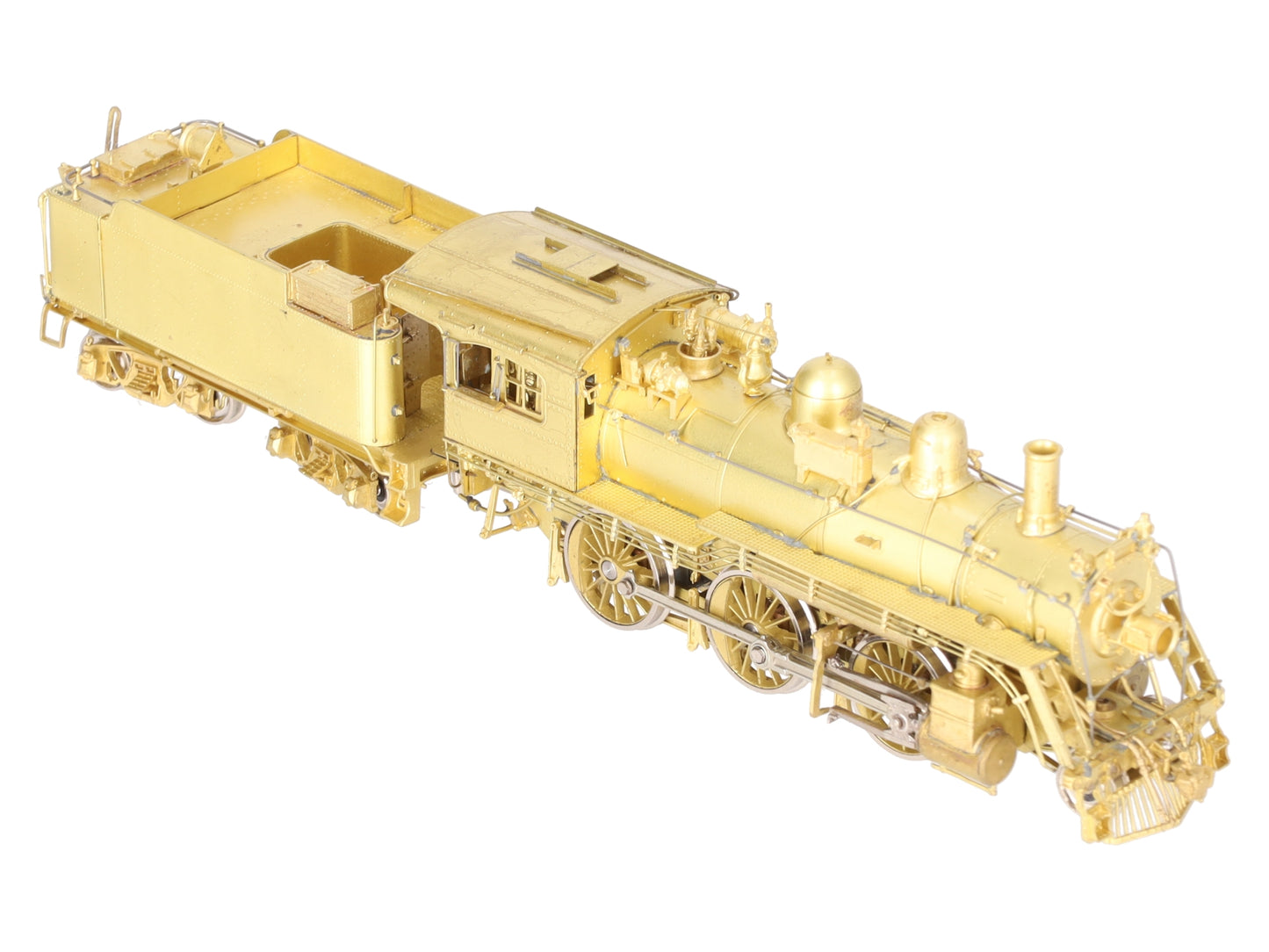 Overland 1514 HO Brass B&M 'B-15c' 2-6-0 Locomotive w/ Road Pilot & Tender EX/Box