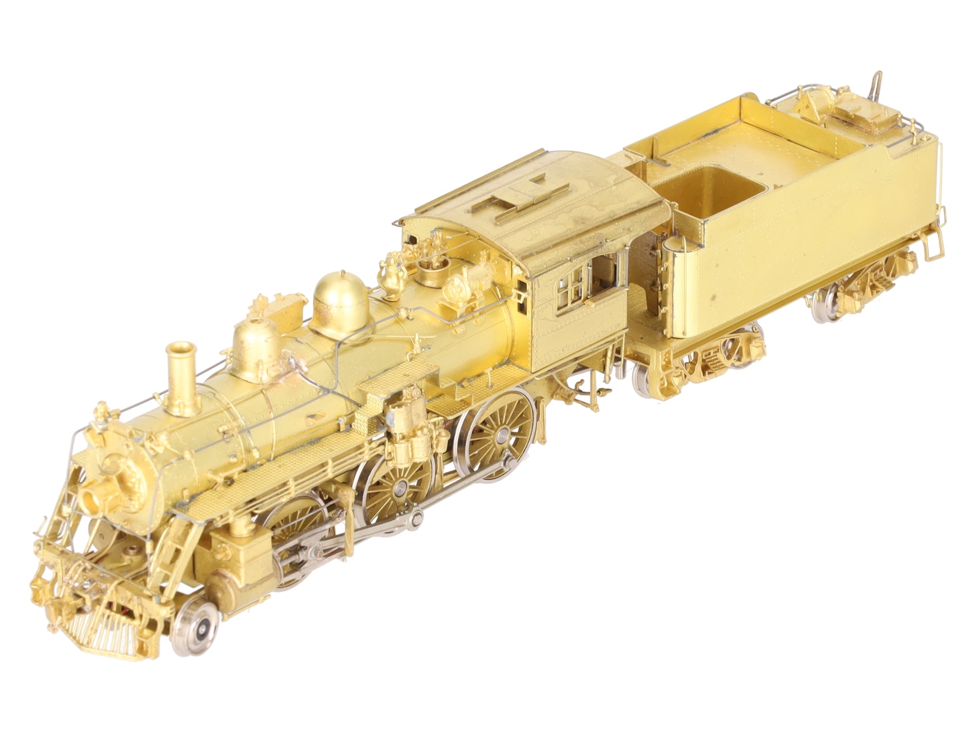 Overland 1514 HO Brass B&M 'B-15c' 2-6-0 Locomotive w/ Road Pilot & Tender EX/Box