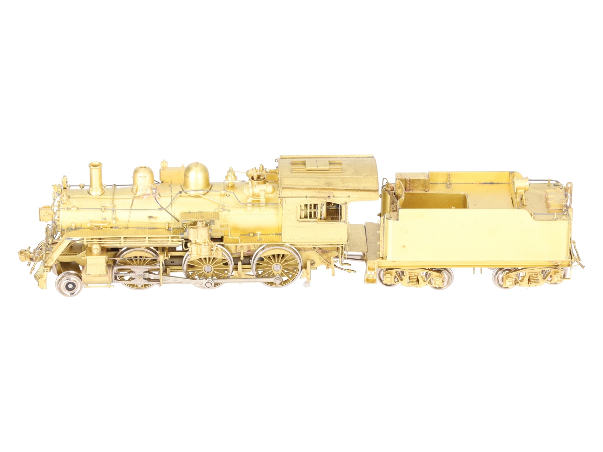 Overland 1514 HO Brass B&M 'B-15c' 2-6-0 Locomotive w/ Road Pilot & Tender EX/Box