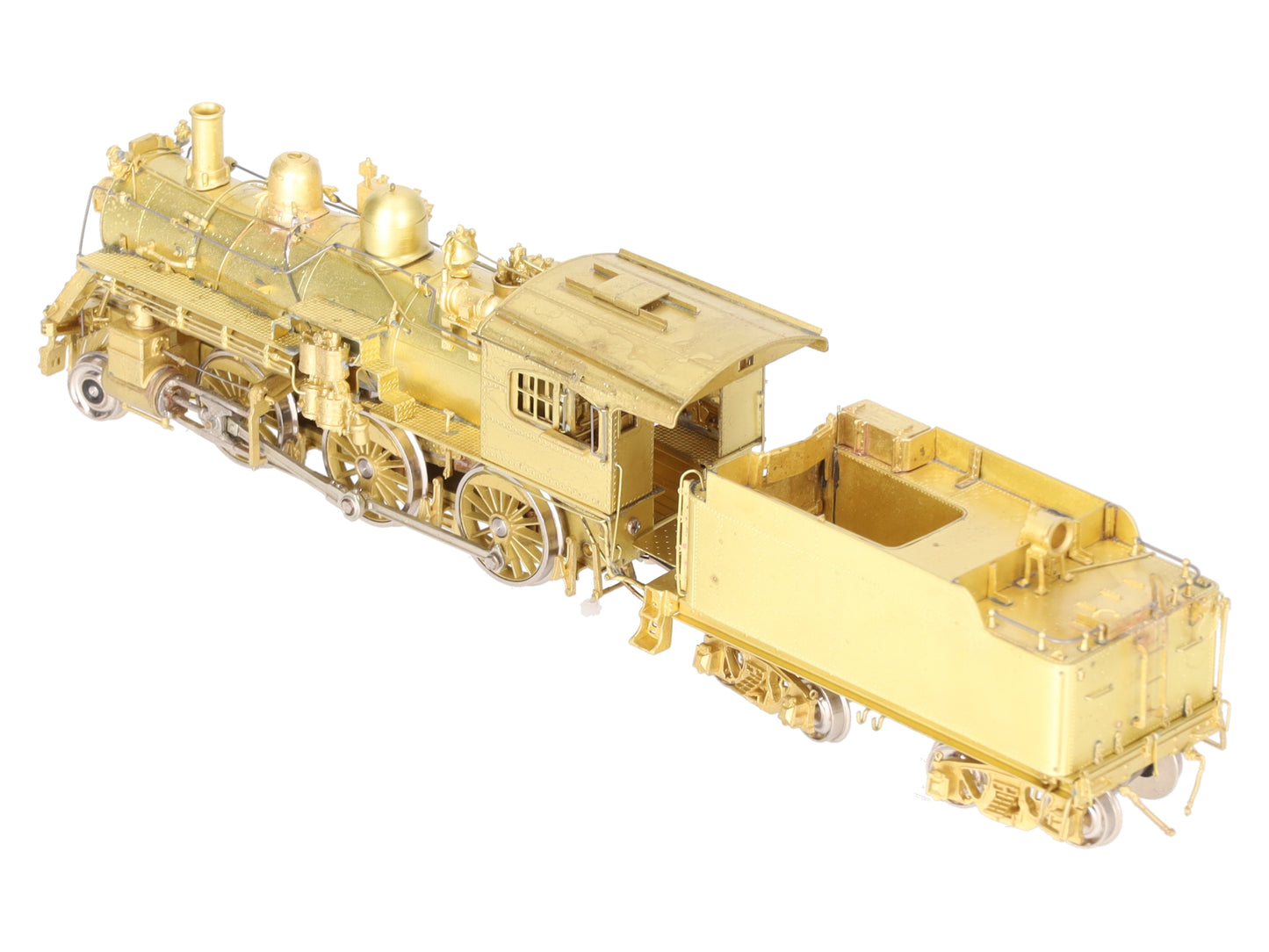 Overland 1514 HO Brass B&M 'B-15c' 2-6-0 Locomotive w/ Road Pilot & Tender EX/Box