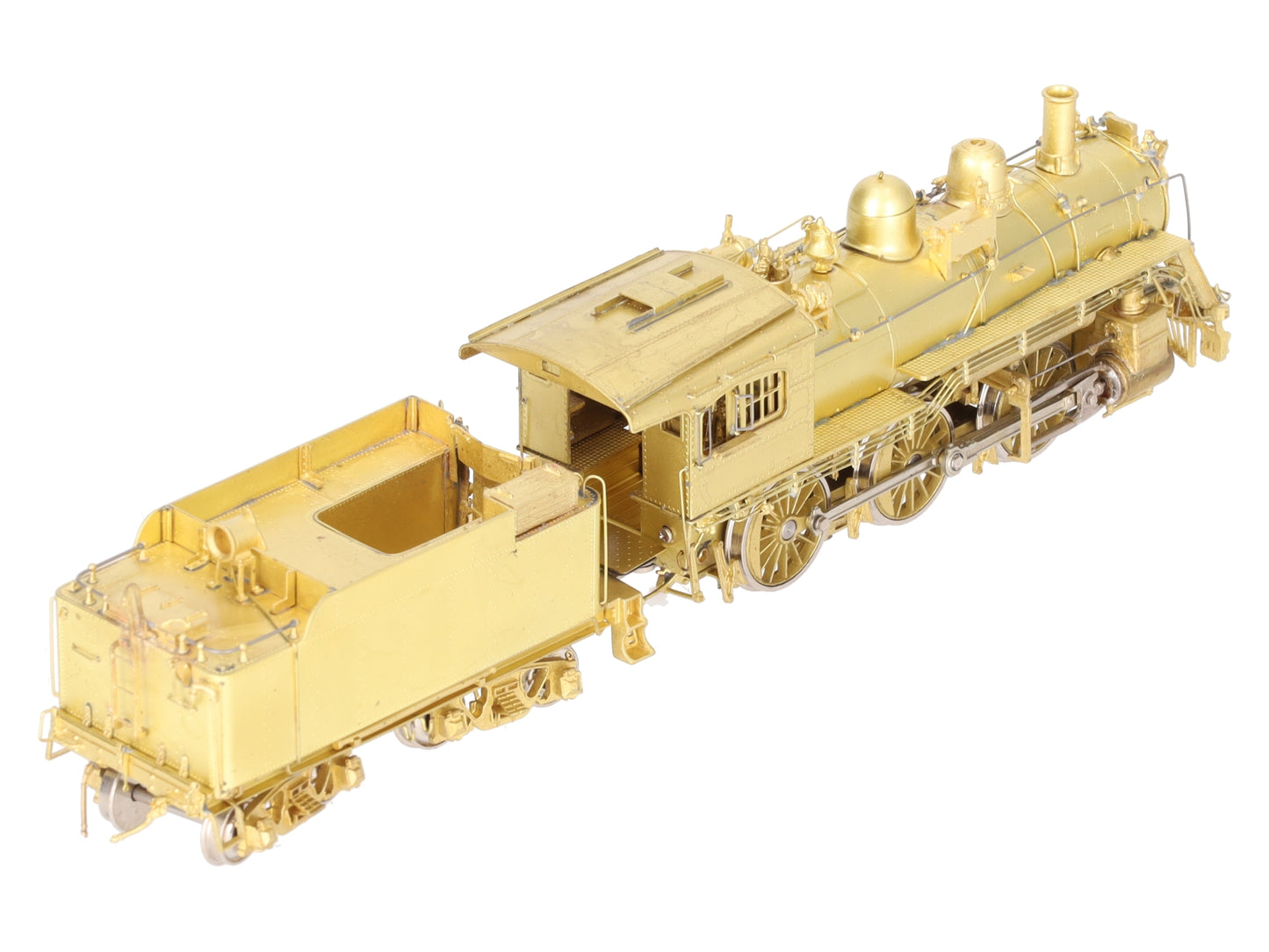 Overland 1514 HO Brass B&M 'B-15c' 2-6-0 Locomotive w/ Road Pilot & Tender EX/Box