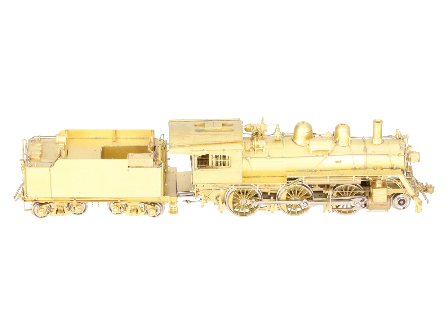Overland 1514 HO Brass B&M 'B-15c' 2-6-0 Locomotive w/ Road Pilot & Tender EX/Box