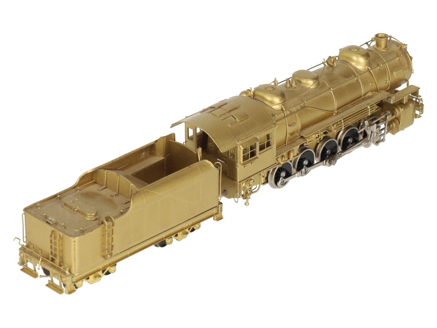 Custom NJ Brass ST-236 HO BRASS 0-10-0 M-1 Steam Locomotive w/ Tender- Unpainted EX