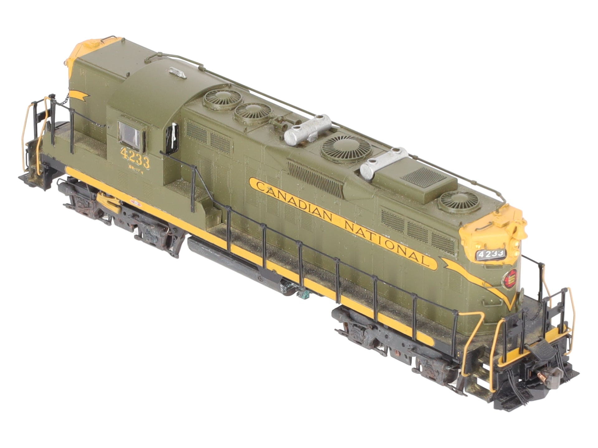 Overland OMI-6219 HO BRASS CN GP9 Diesel Locomotive #4233 - Painted EX/Box