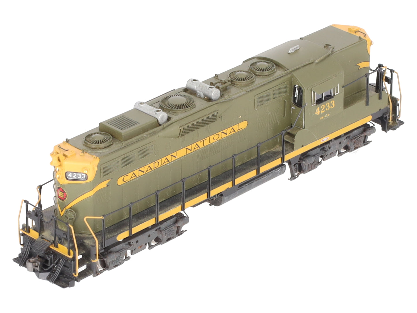 Overland OMI-6219 HO BRASS CN GP9 Diesel Locomotive #4233 - Painted EX/Box