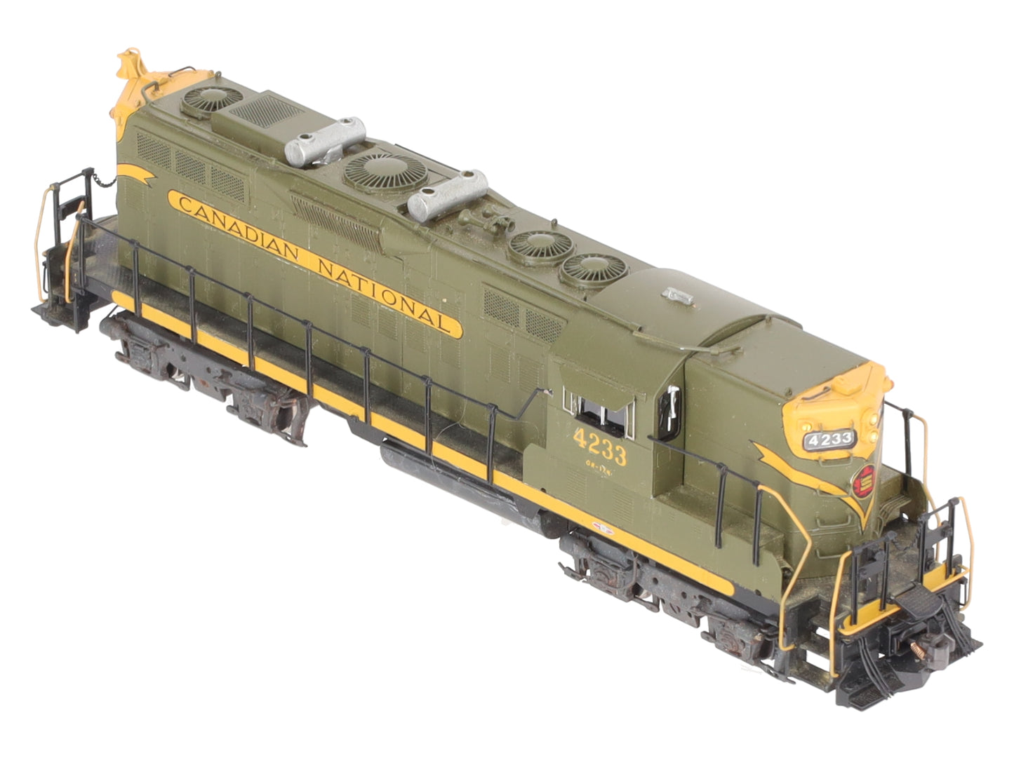 Overland OMI-6219 HO BRASS CN GP9 Diesel Locomotive #4233 - Painted EX/Box