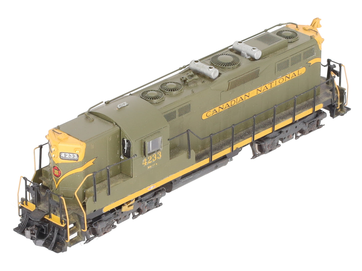 Overland OMI-6219 HO BRASS CN GP9 Diesel Locomotive #4233 - Painted EX/Box