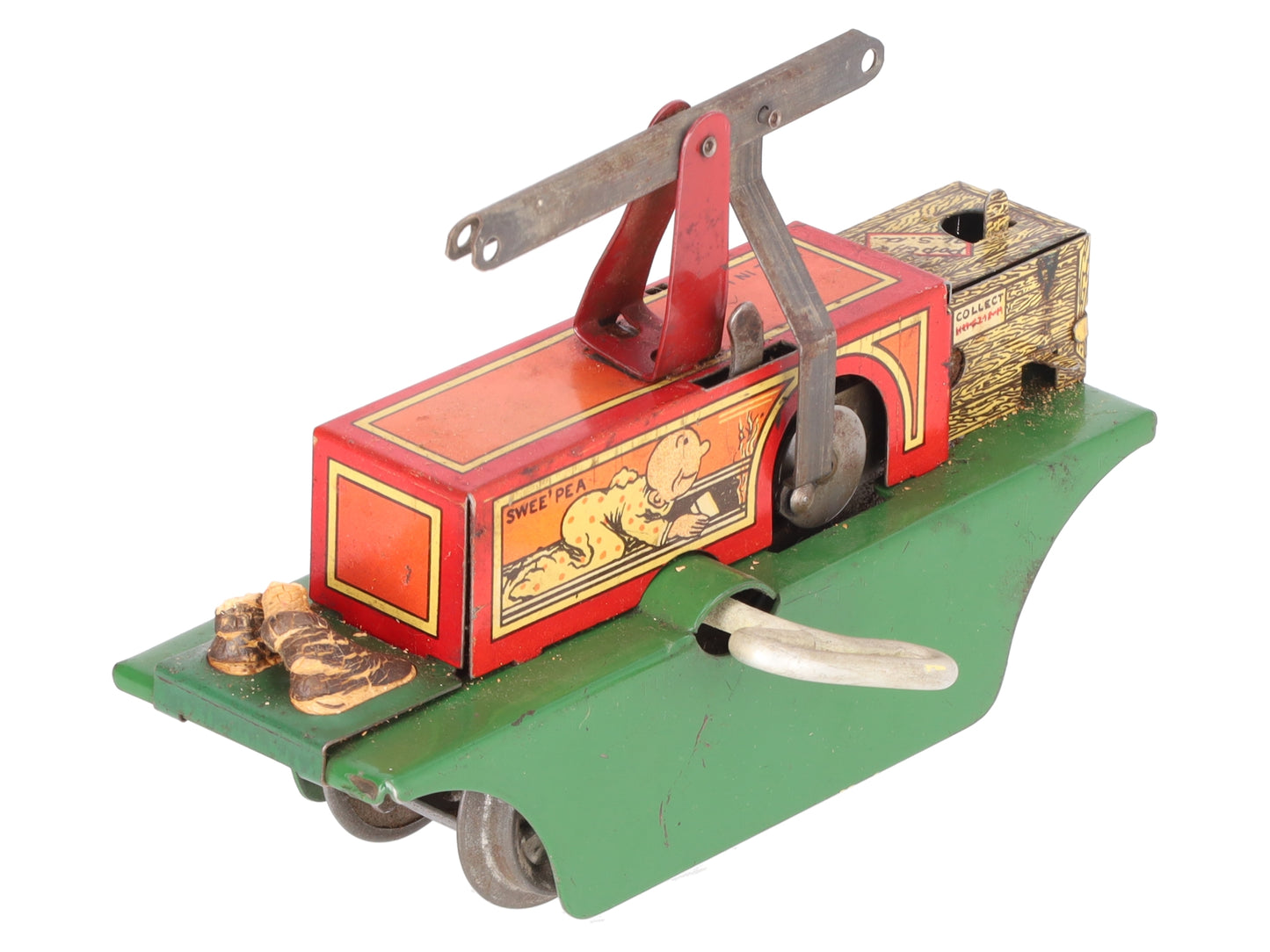 Marx Vintage O Gauge Wind-Up Popeye Handcar VG
