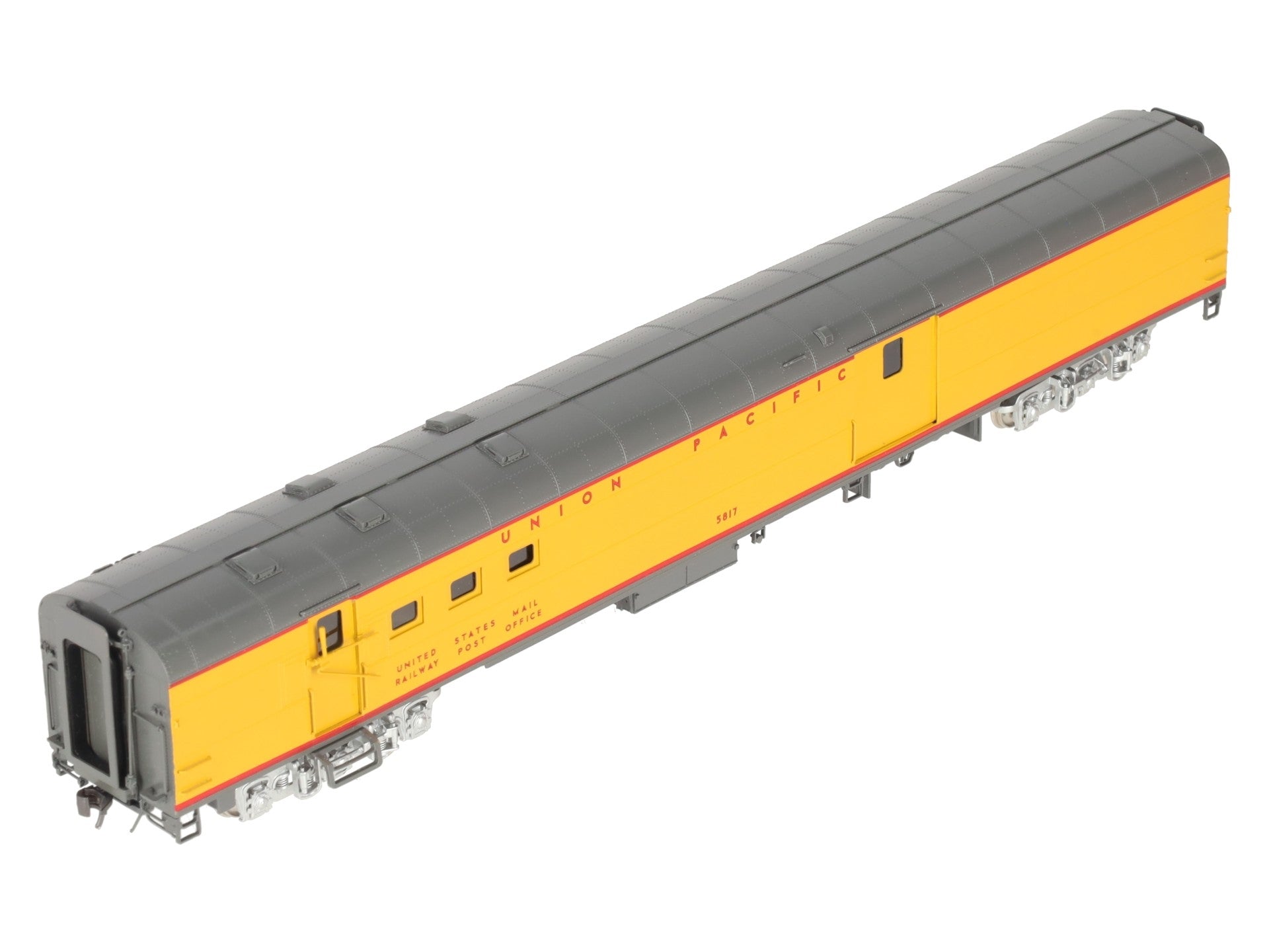 Wasatch HO Scale BRASS Union Pacific Postal Mail Storage Car 5816-5820- Painted/Box