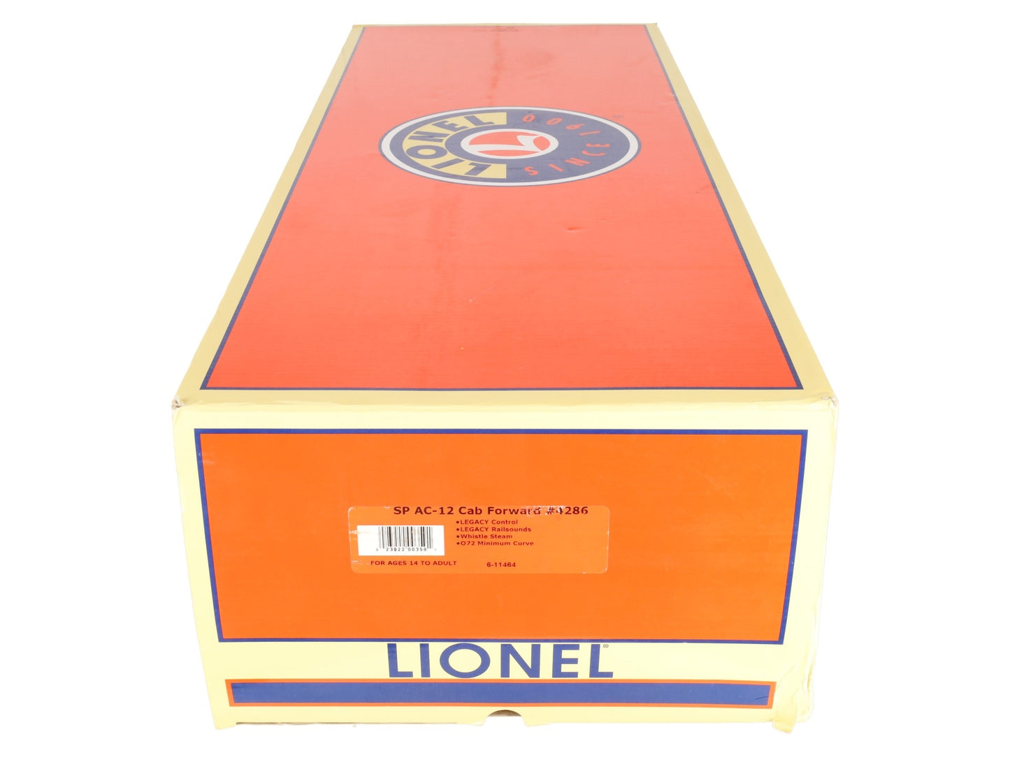 Lionel 6-11464 O SP AC-12 Cab Forward Legacy Steam Locomotive #4286 EX/Box