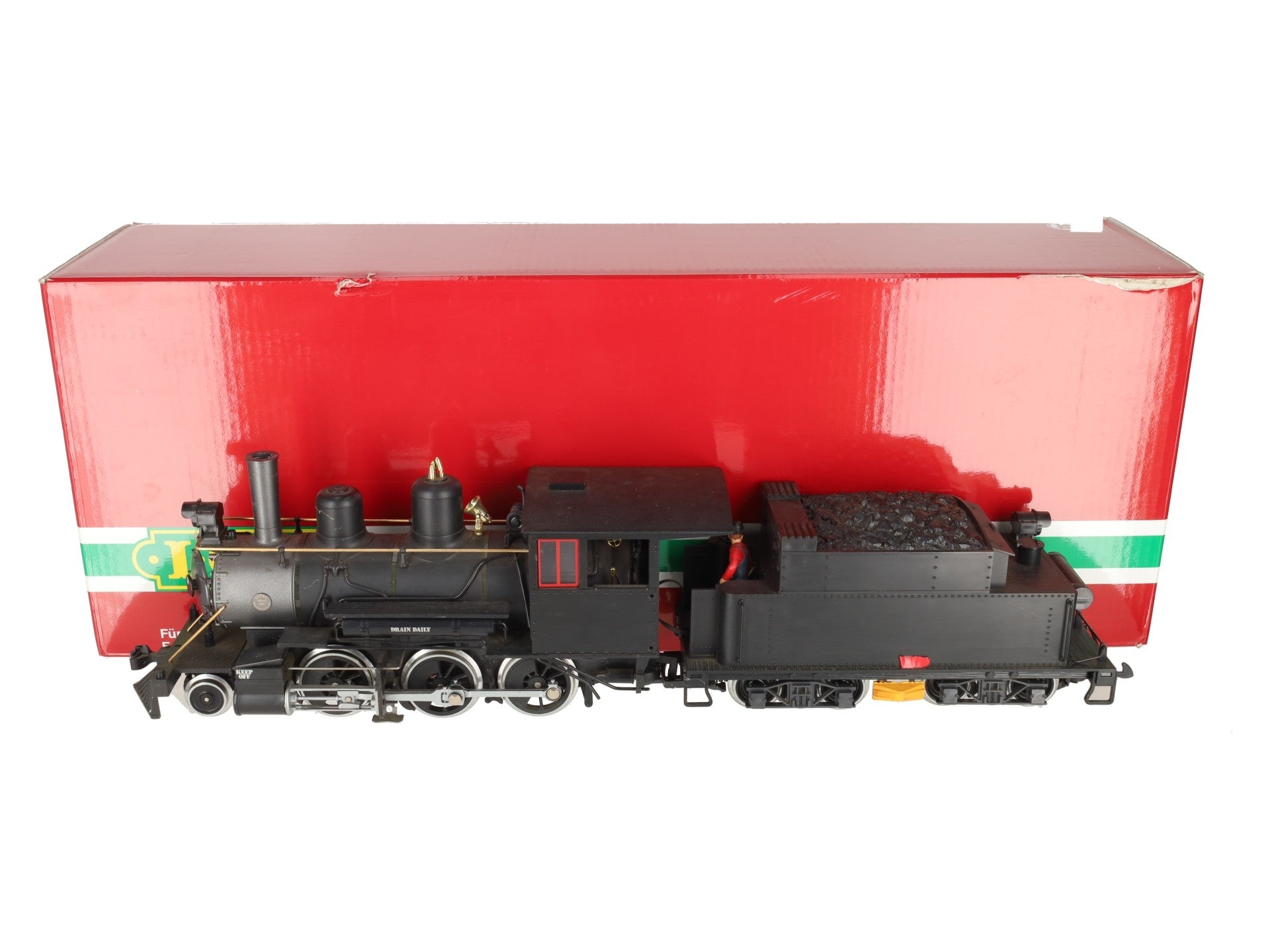 LGB 23191 G Scale Undecorated Mogul Steam Locomotive & Tender VG/Box