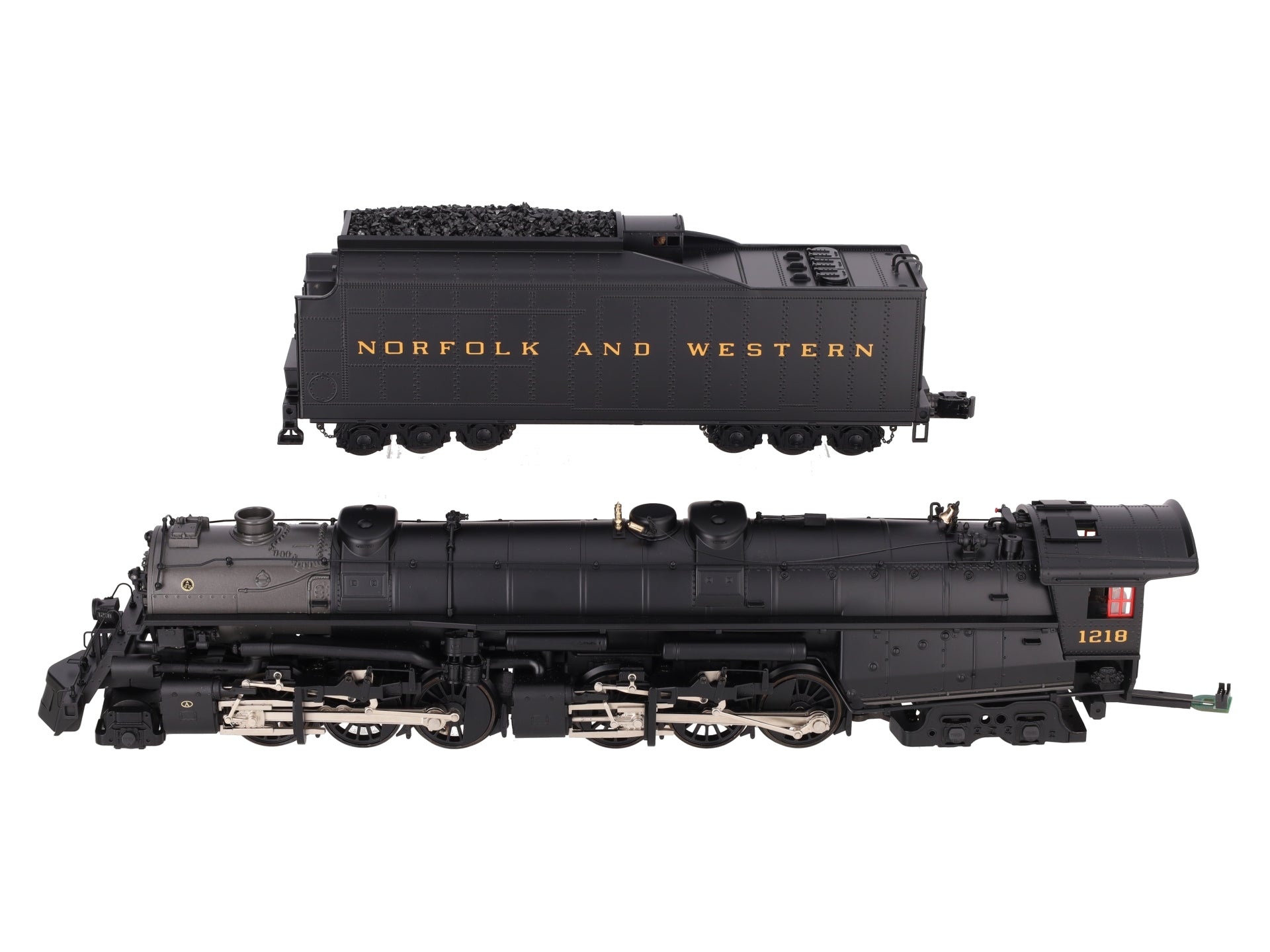 MTH 20-3271-1 N&W 2-6-6-4 Class A Steam Engine #1218 (Hi-Rail Wheels) w/PS2 LN/Box
