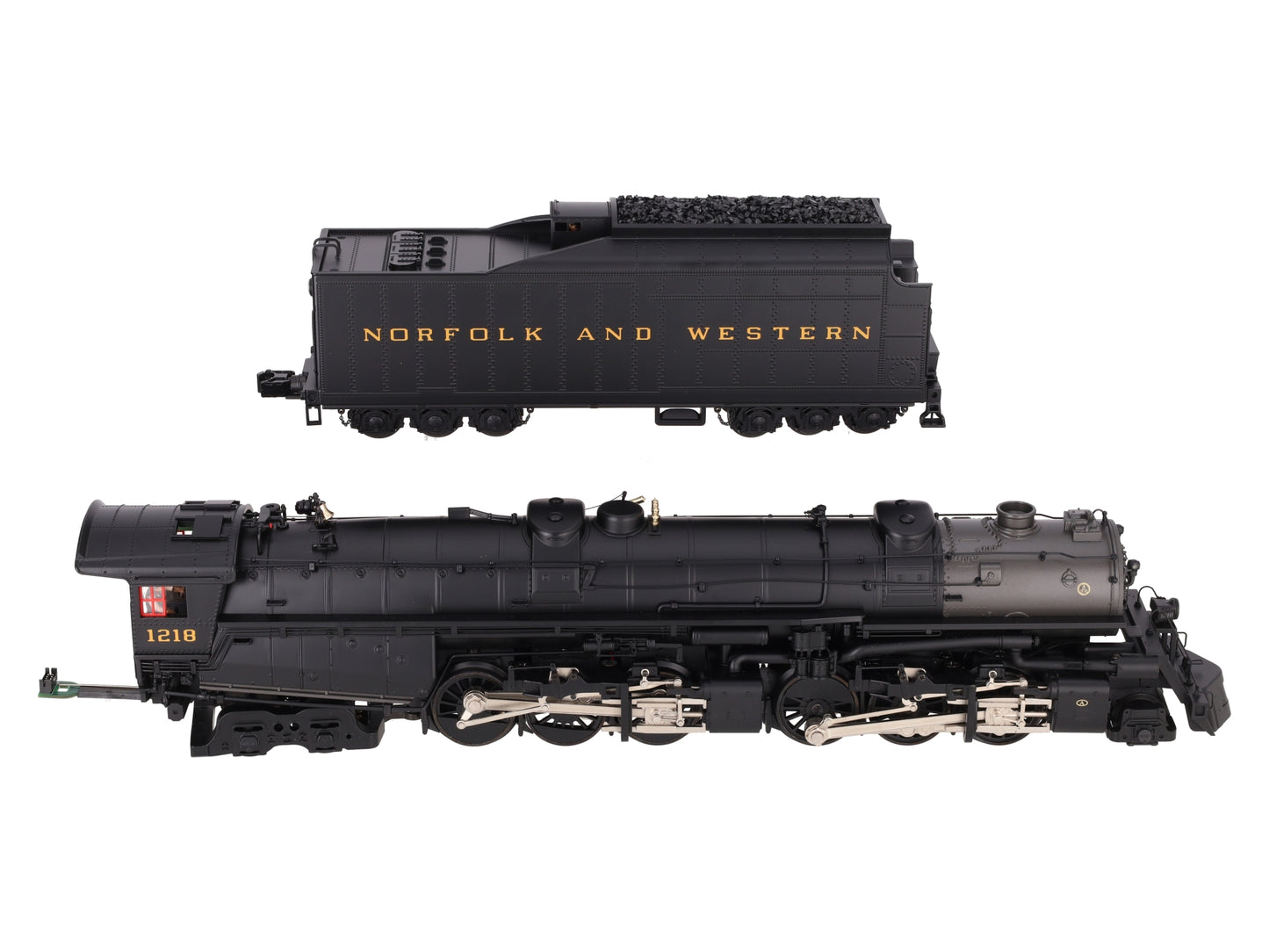 MTH 20-3271-1 N&W 2-6-6-4 Class A Steam Engine #1218 (Hi-Rail Wheels) w/PS2 LN/Box