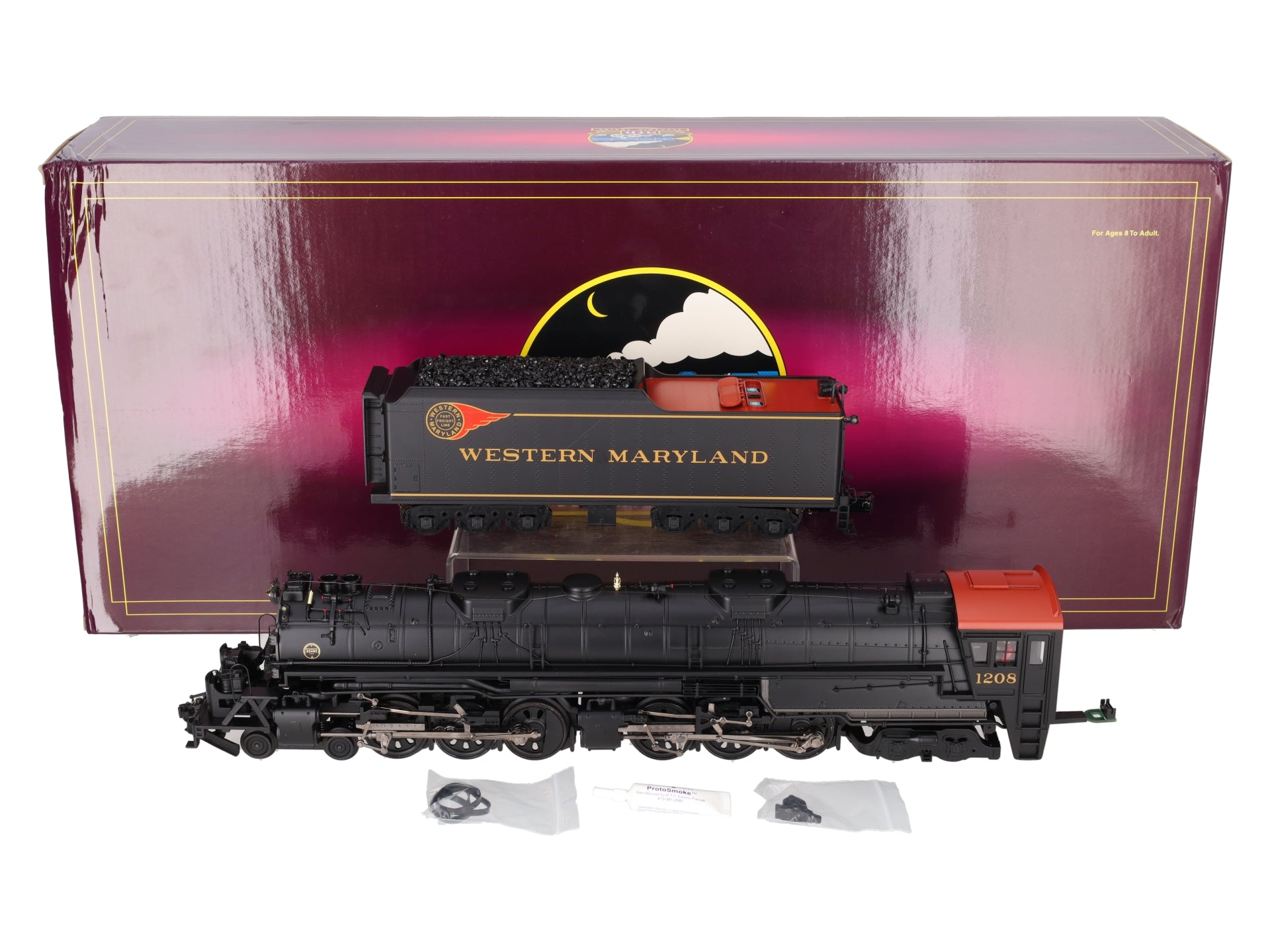 MTH 20-3242-1 WM 4-6-6-4 M-2 Challenger Steam Locomotive w/PS2 #1208 EX/Box