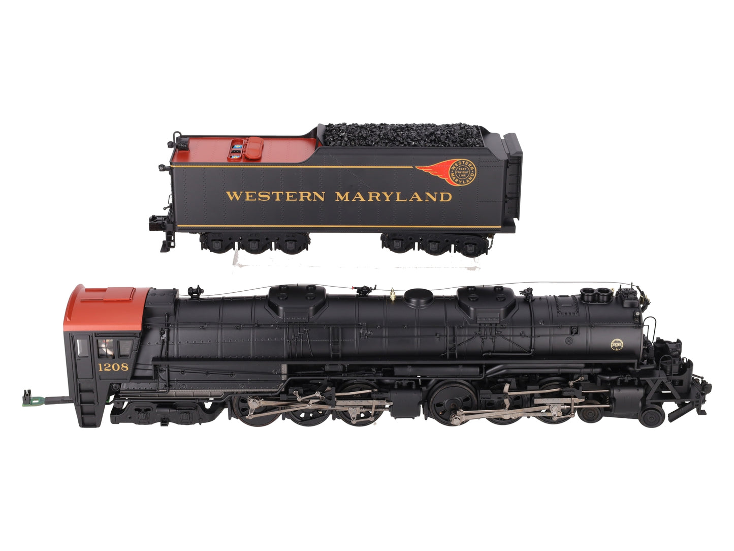MTH 20-3242-1 WM 4-6-6-4 M-2 Challenger Steam Locomotive w/PS2 #1208 EX/Box