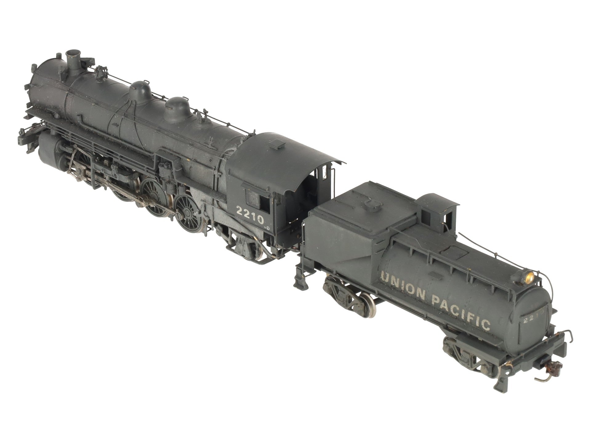 United Models HO BRASS UP 2-8-2 Mikado Steam Loco & Tender #2210 - Painted/Box