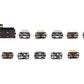 Big City Hobbies 5055 HOn30 Diesel Train Set - Green (Set of 10) EX/Box
