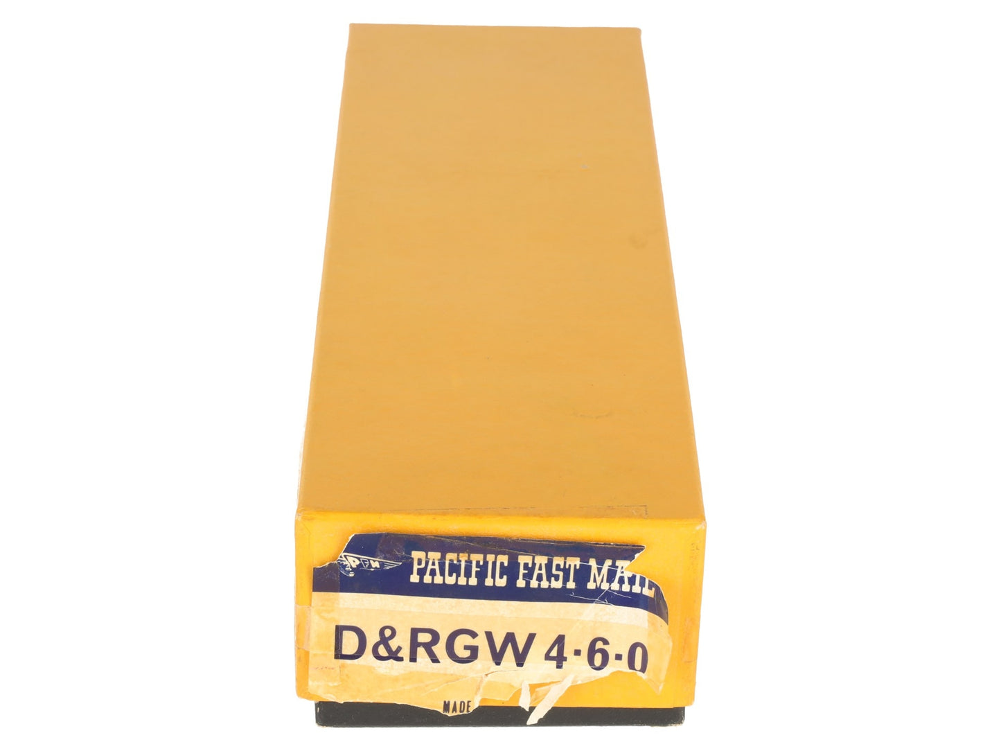 Pacific Fast Mail HO BRASS D&RGW 4-6-0 Steam Loco & Tender - Unpainted VG/Box