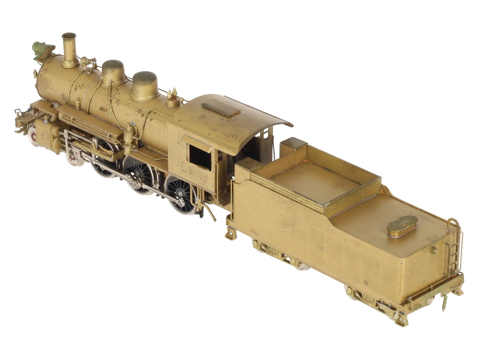 Pacific Fast Mail HO BRASS D&RGW 4-6-0 Steam Loco & Tender - Unpainted VG/Box