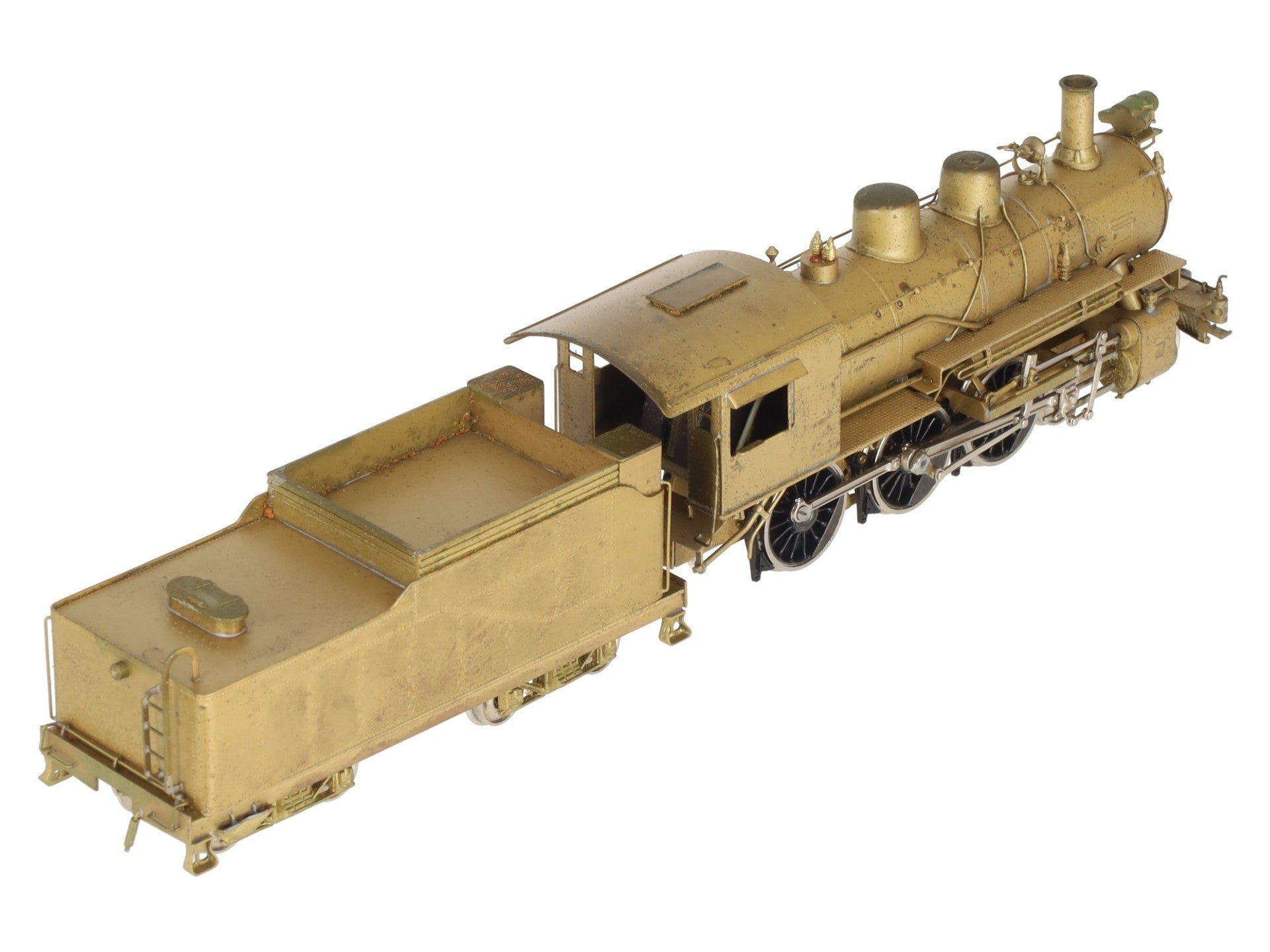 Pacific Fast Mail HO BRASS D&RGW 4-6-0 Steam Loco & Tender - Unpainted VG/Box