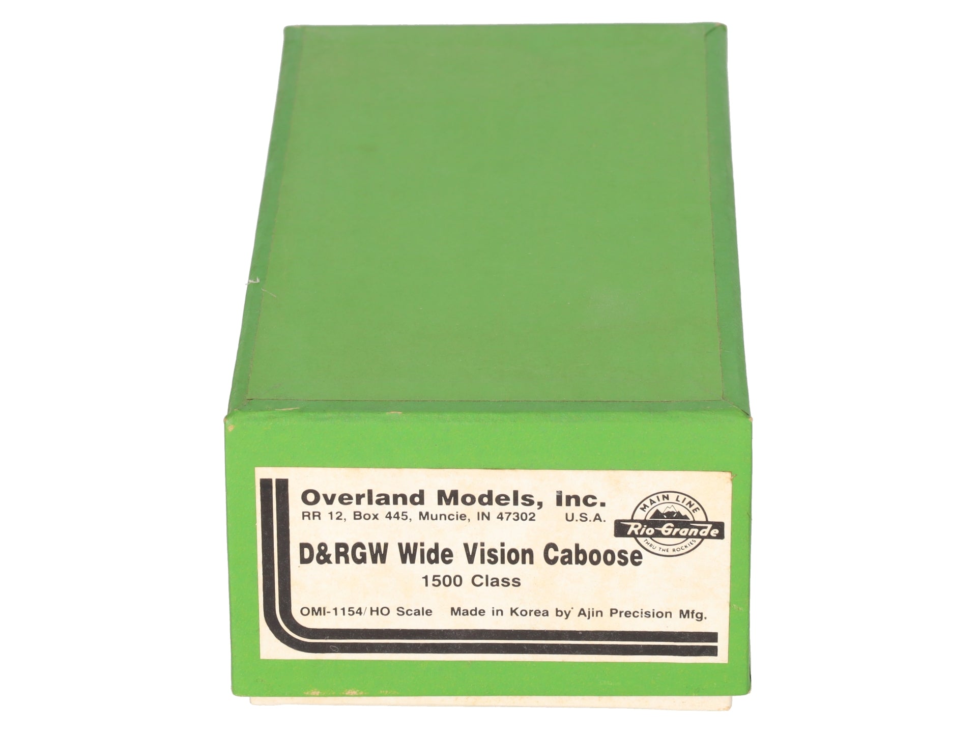 Overland OMI-1154 HO BRASS D&RGW Wide Vision Caboose - Unpainted EX/Box