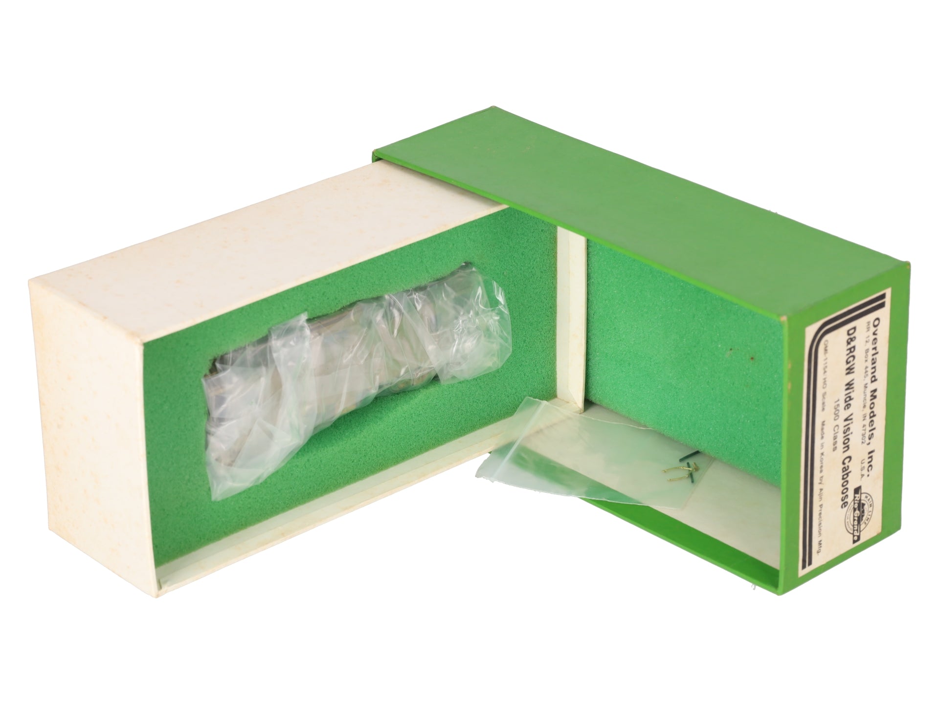 Overland OMI-1154 HO BRASS D&RGW Wide Vision Caboose - Unpainted EX/Box