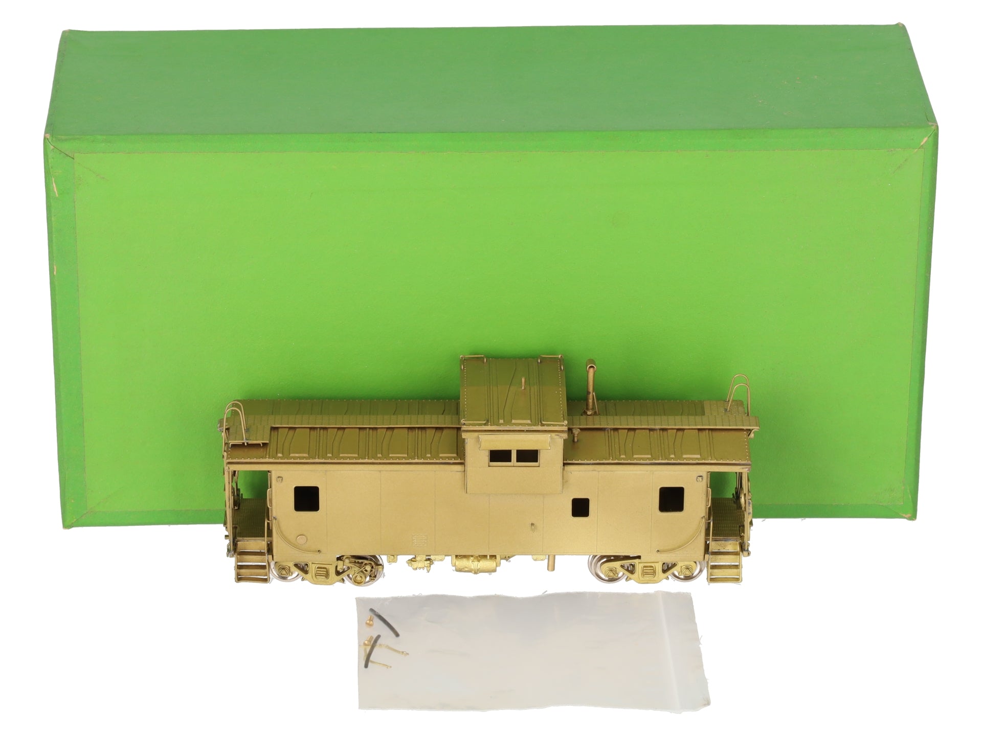Overland OMI-1154 HO BRASS D&RGW Wide Vision Caboose - Unpainted EX/Box