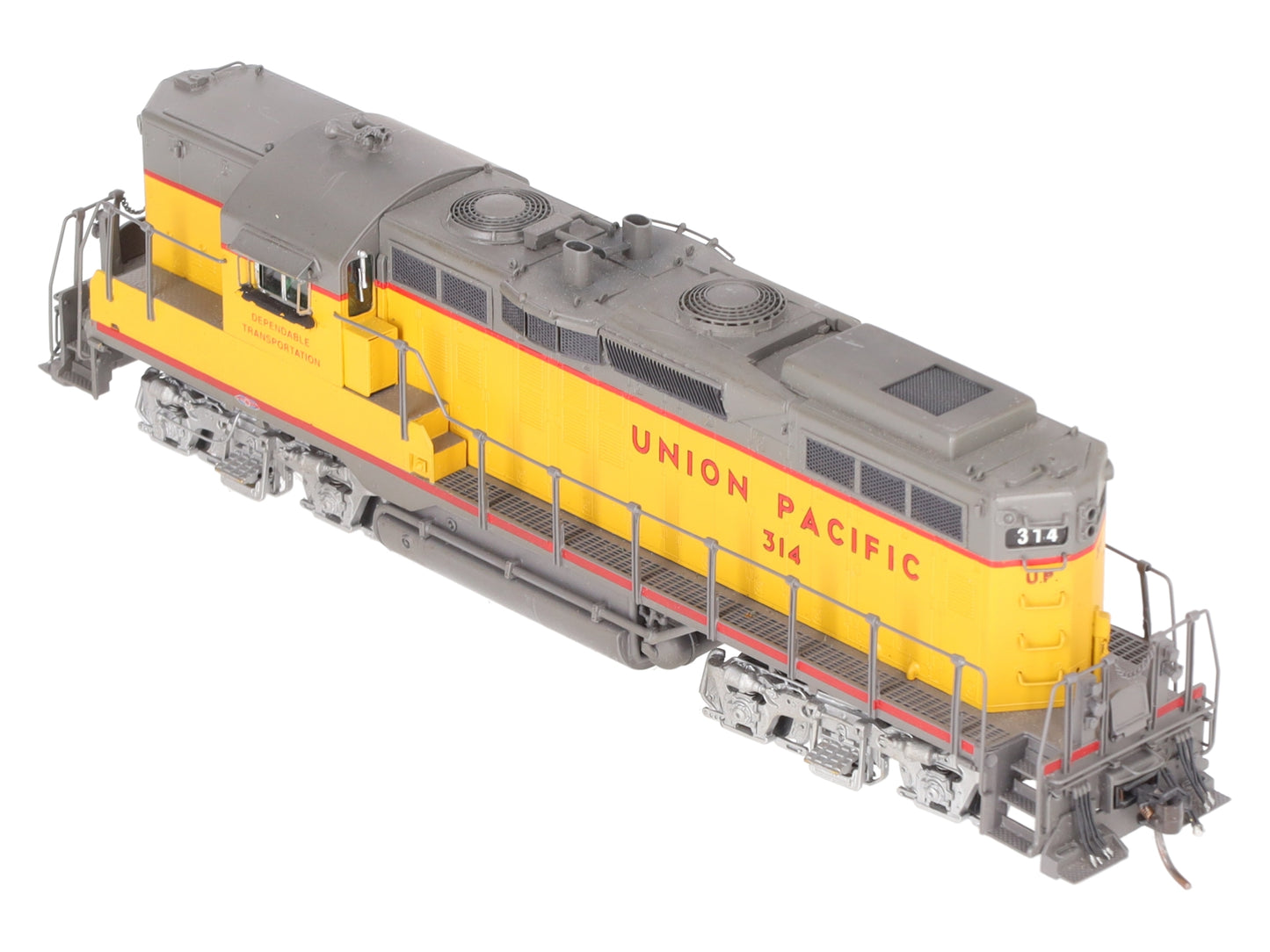 Overland OMI-6217 HO BRASS UP GP9 #314 Elliott Turbocharger 48" Fans - Painted EX/Box