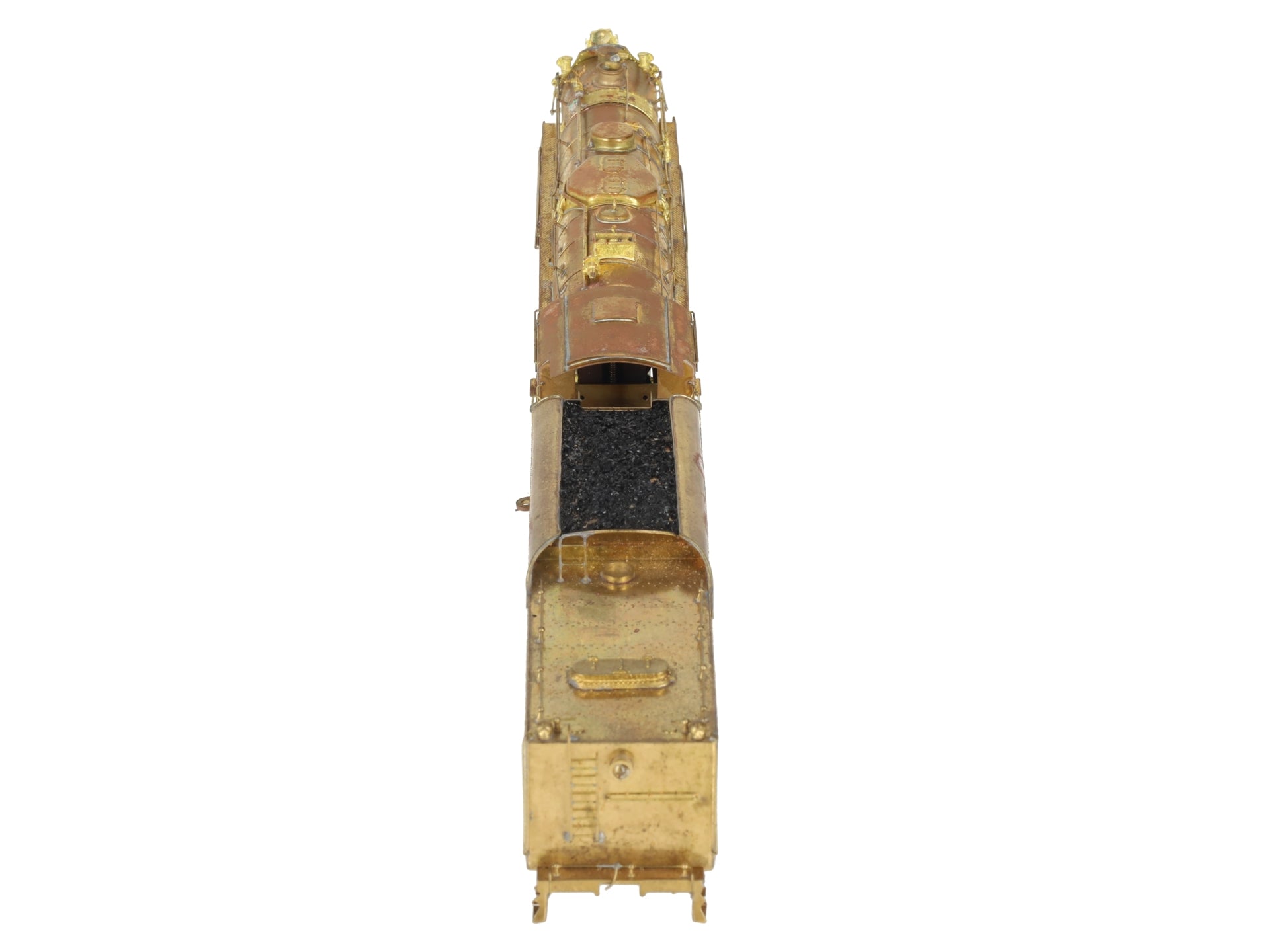 HO Scale BRASS Berkshire 2-8-4 Steam Locomotive & Tender- Unpainted VG