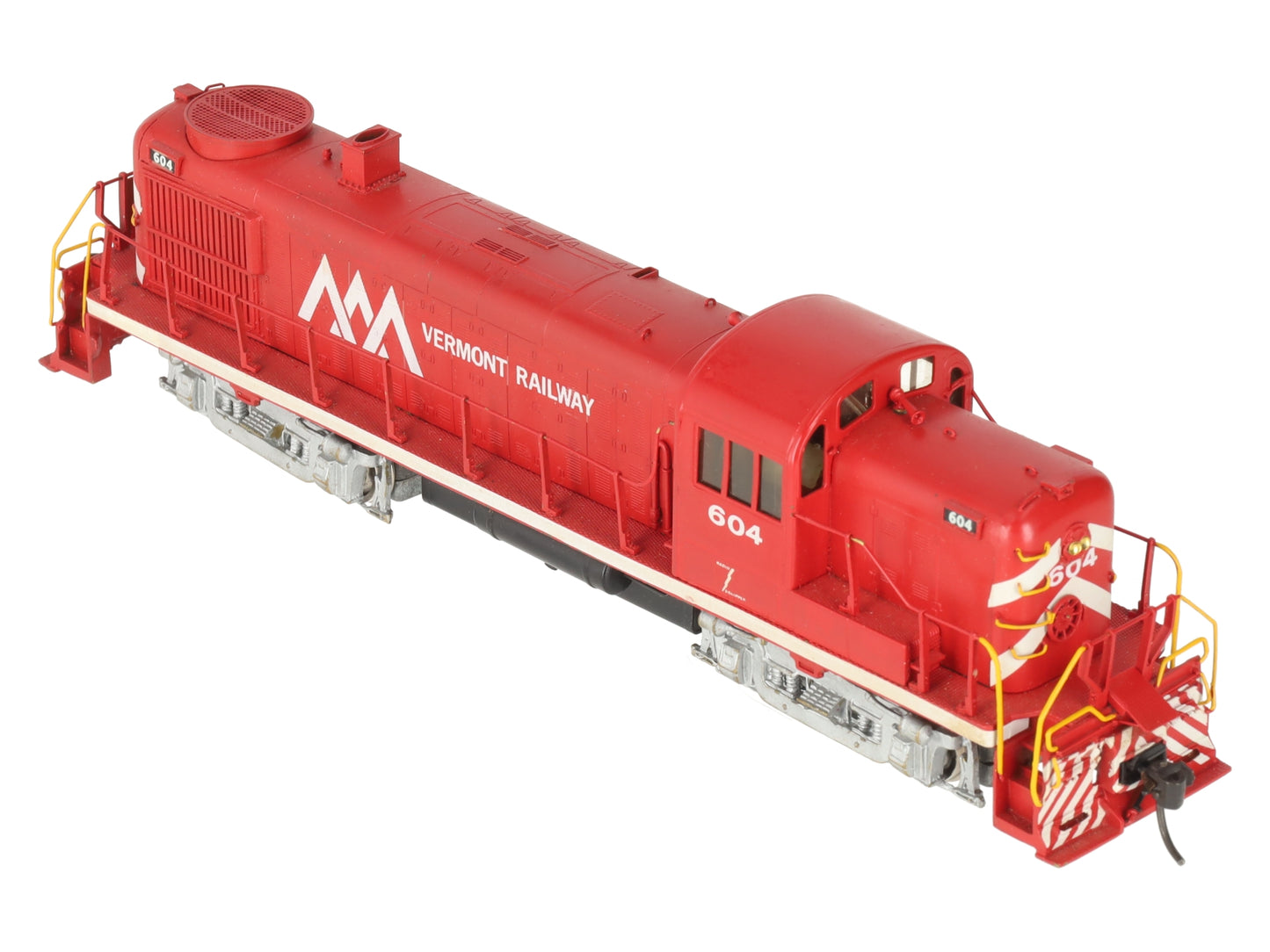 HO BRASS Vermont Railway Alco RS-3 Diesel Locomotive #604 - Painted