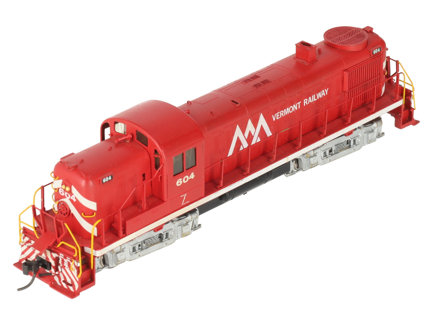 HO BRASS Vermont Railway Alco RS-3 Diesel Locomotive #604 - Painted
