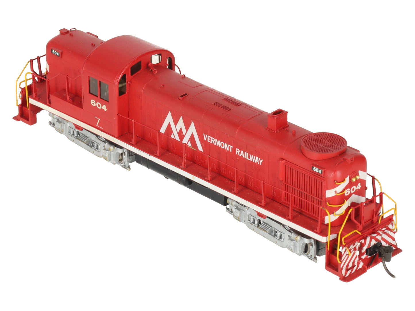 HO BRASS Vermont Railway Alco RS-3 Diesel Locomotive #604 - Painted