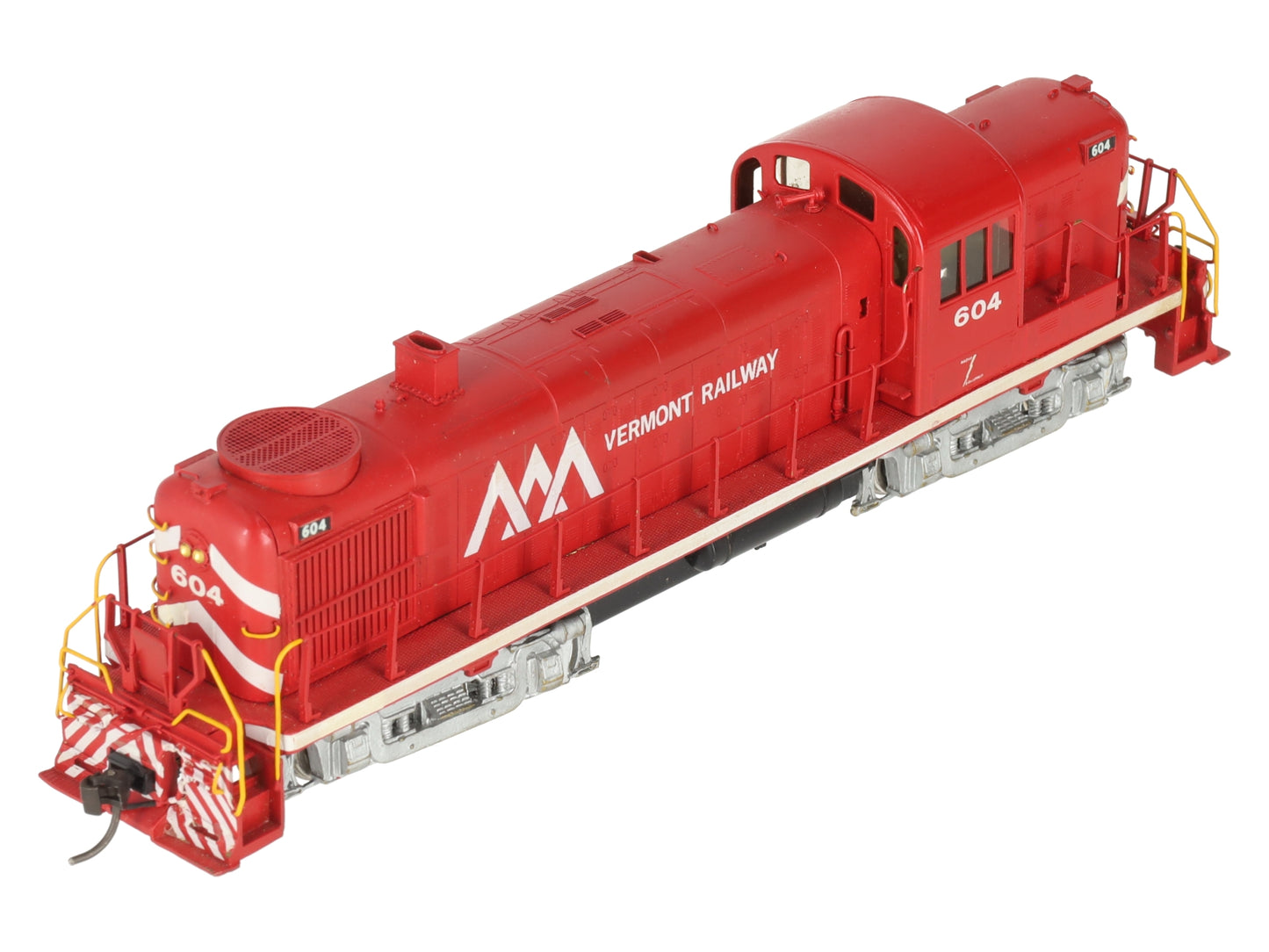 HO BRASS Vermont Railway Alco RS-3 Diesel Locomotive #604 - Painted