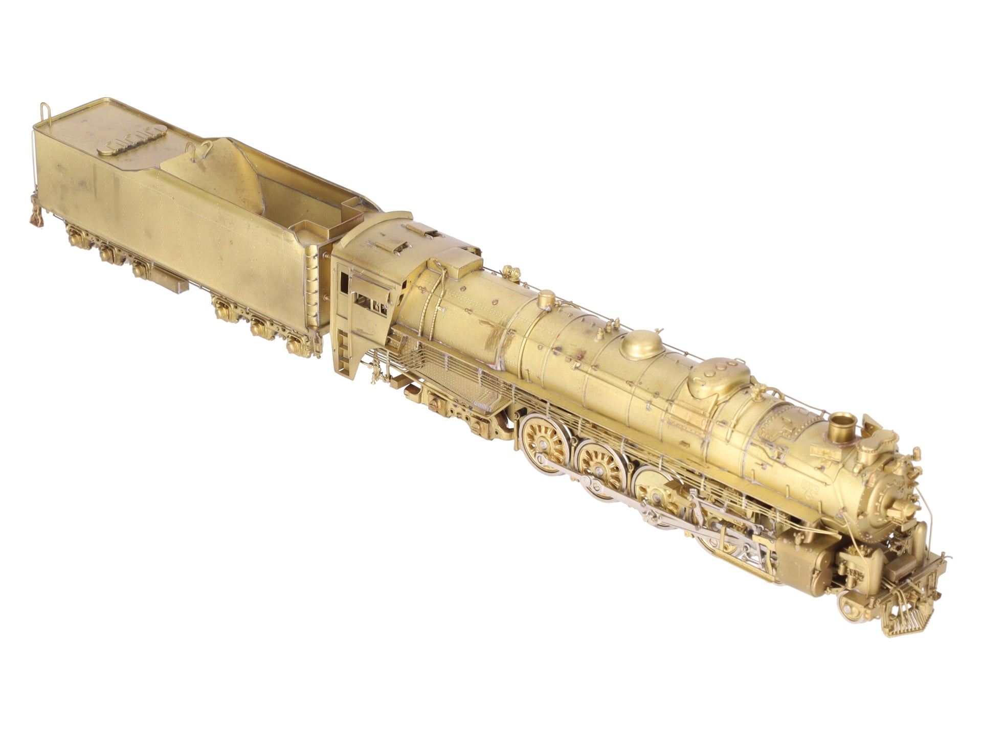 Key Imports HO Brass M-68 4-8-4 Northern Steam Locomotive w/ Tender - Unpainted EX/Box