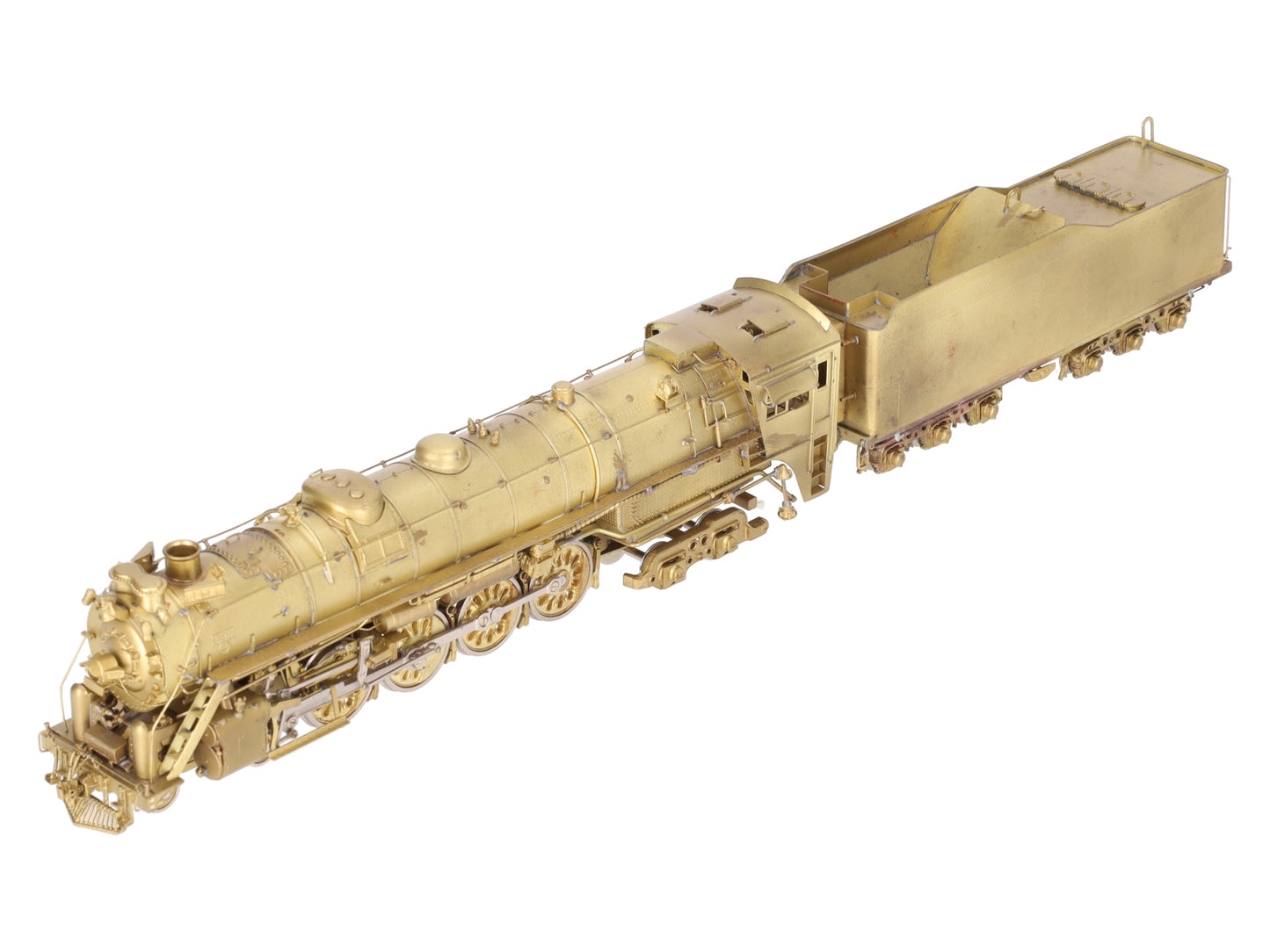 Key Imports HO Brass M-68 4-8-4 Northern Steam Locomotive w/ Tender - Unpainted EX/Box