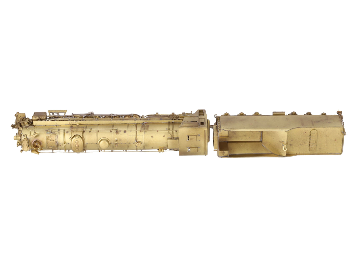 Key Imports HO Brass M-68 4-8-4 Northern Steam Locomotive w/ Tender - Unpainted EX/Box