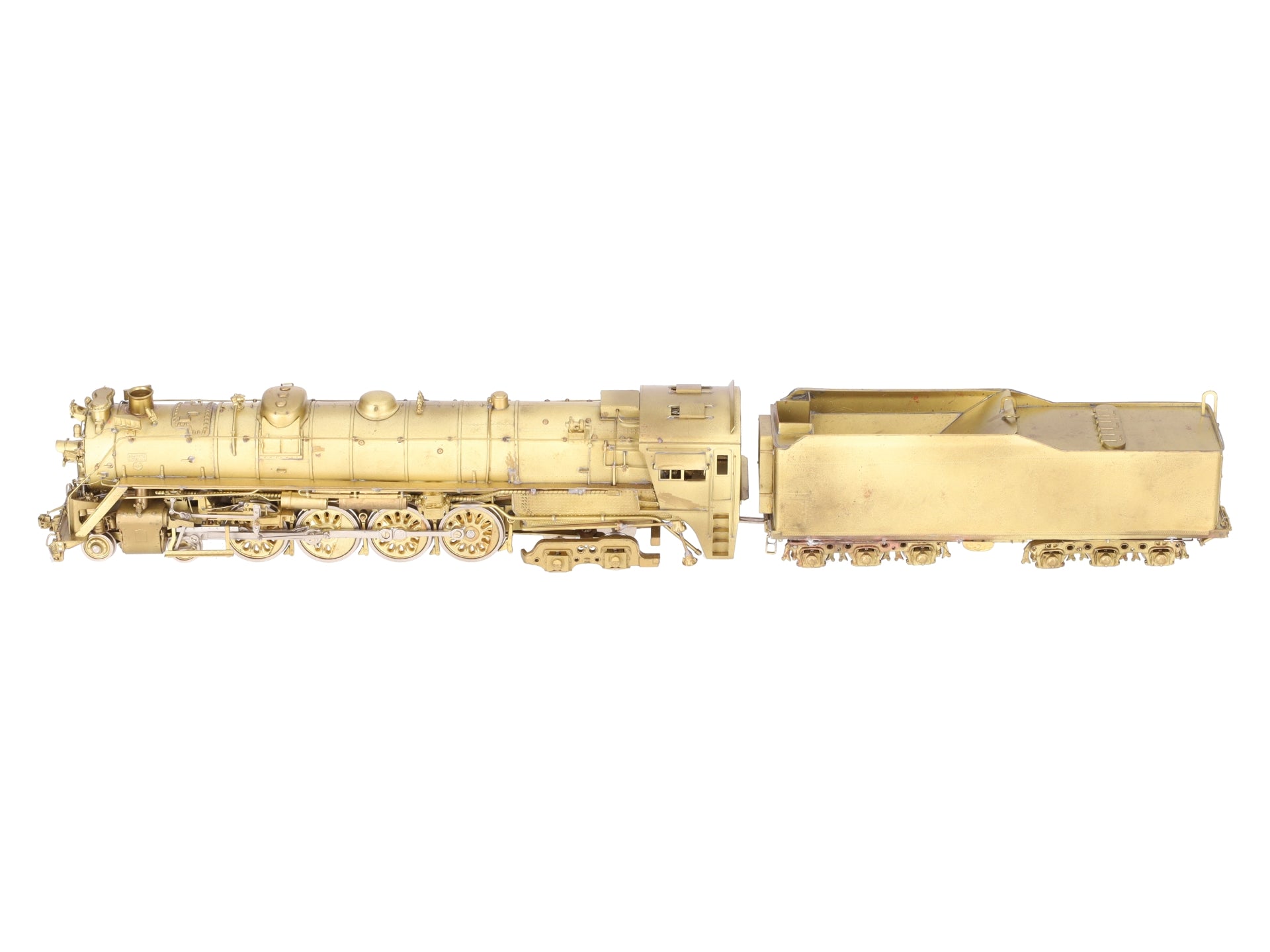 Key Imports HO Brass M-68 4-8-4 Northern Steam Locomotive w/ Tender - Unpainted EX/Box