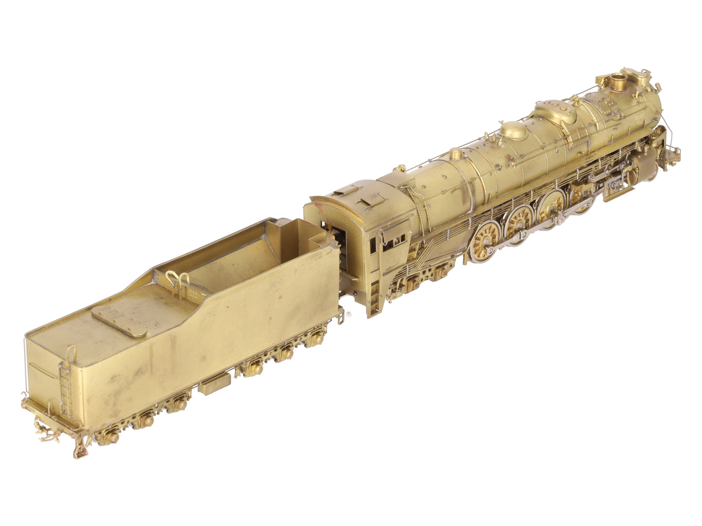 Key Imports HO Brass M-68 4-8-4 Northern Steam Locomotive w/ Tender - Unpainted EX/Box