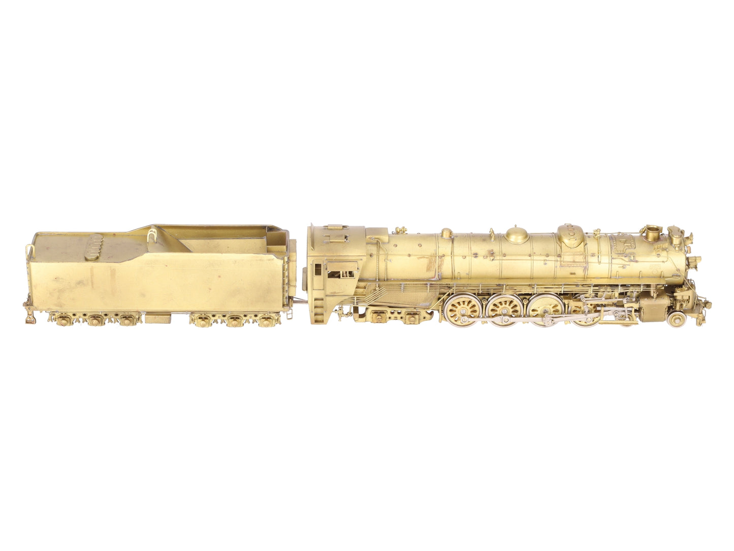 Key Imports HO Brass M-68 4-8-4 Northern Steam Locomotive w/ Tender - Unpainted EX/Box