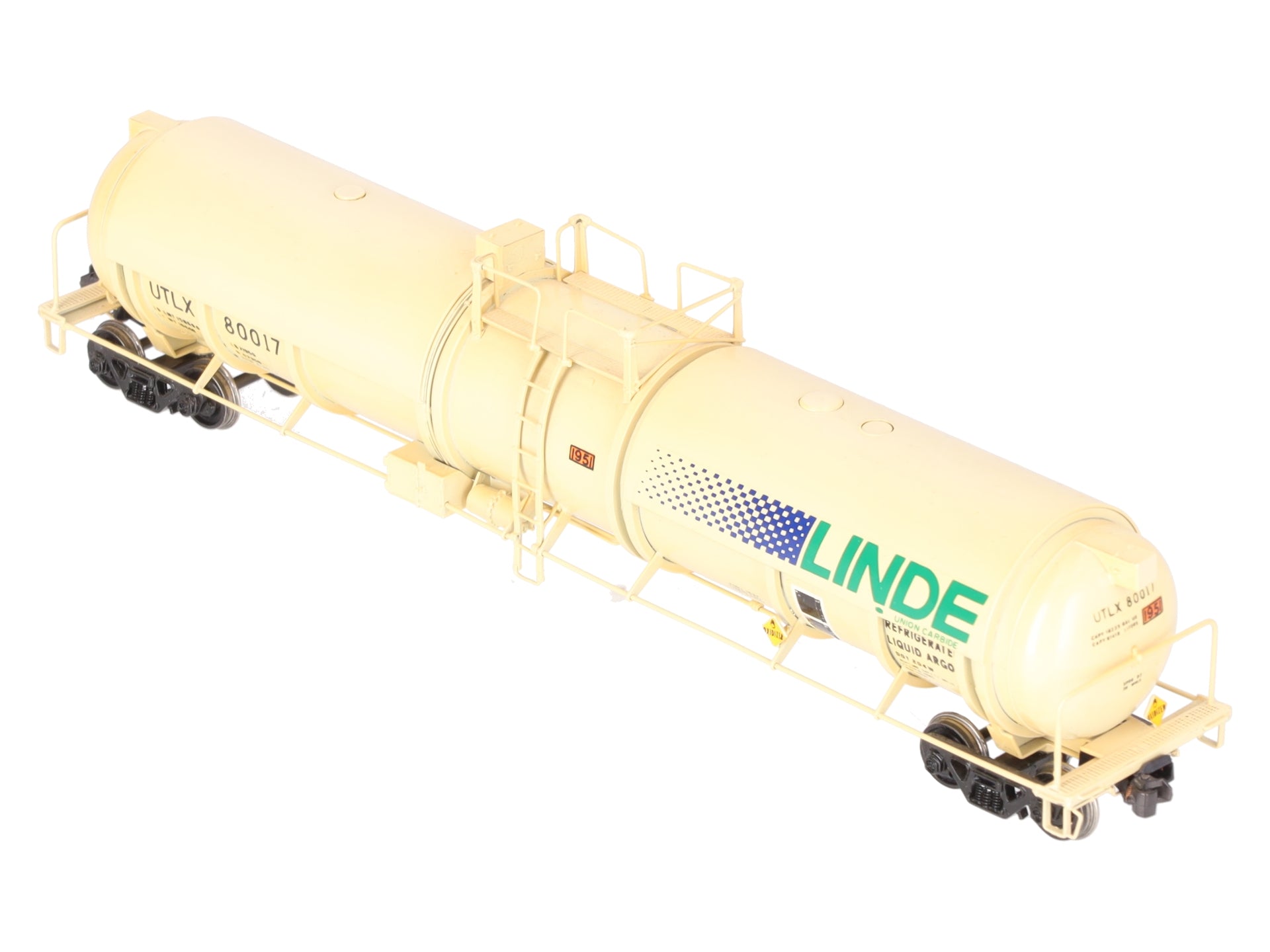 Overland 3167 HO BRASS Linde-Union Tank Liguid Arrgon Tank Car EX/Box